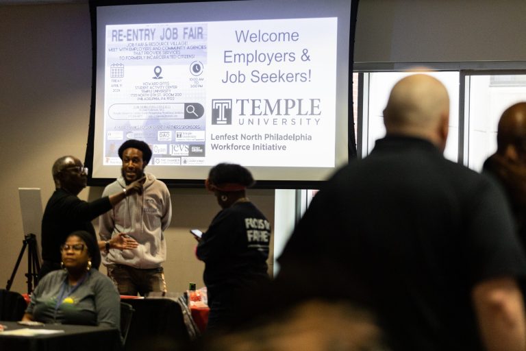 Photo from Temple's Re-Entry Job Fair
