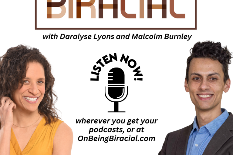 On Being Biracial Podcast Social Media Promotion Graphic