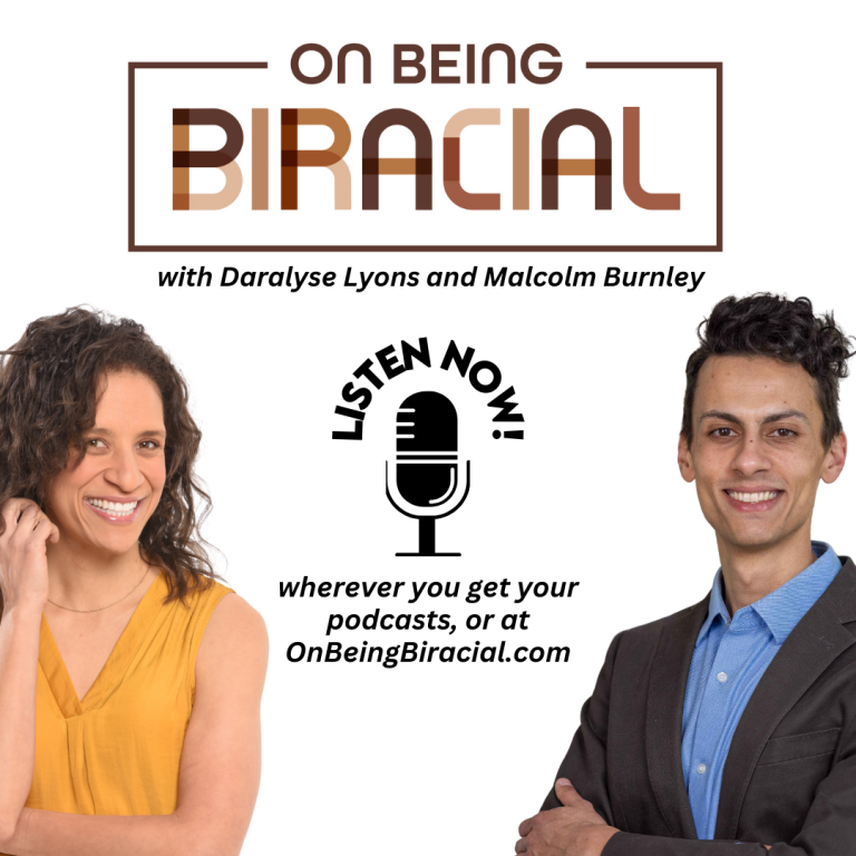 On Being Biracial Podcast Social Media Promotion Graphic