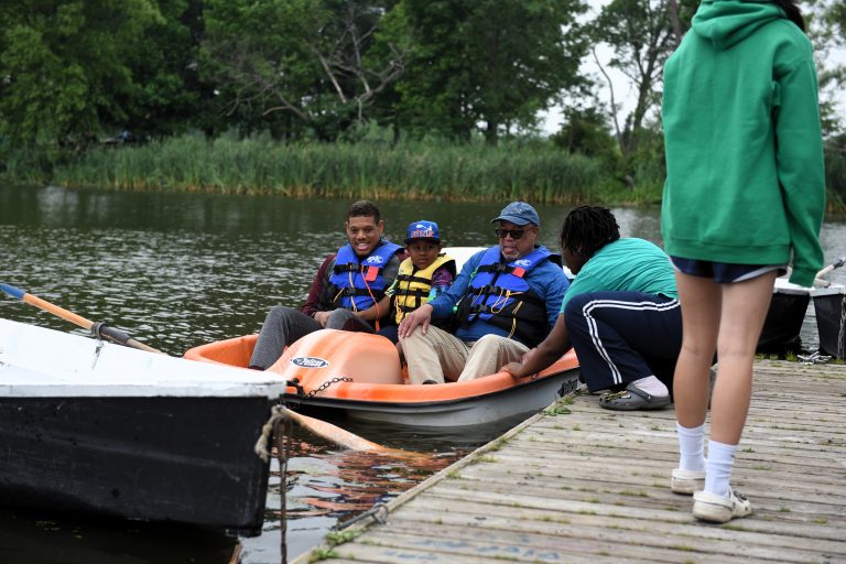 FDR Park offers free Community Boating Days with instruction and use of rowboats, kayaks, and canoes. Photo by Kyle Bagenstose.