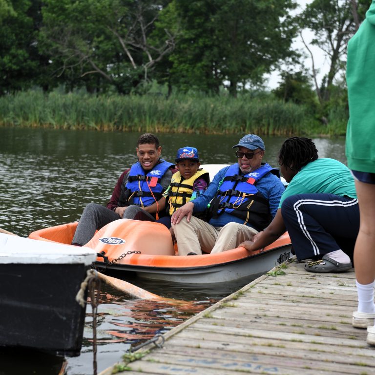 FDR Park offers free Community Boating Days with instruction and use of rowboats, kayaks, and canoes. Photo by Kyle Bagenstose.
