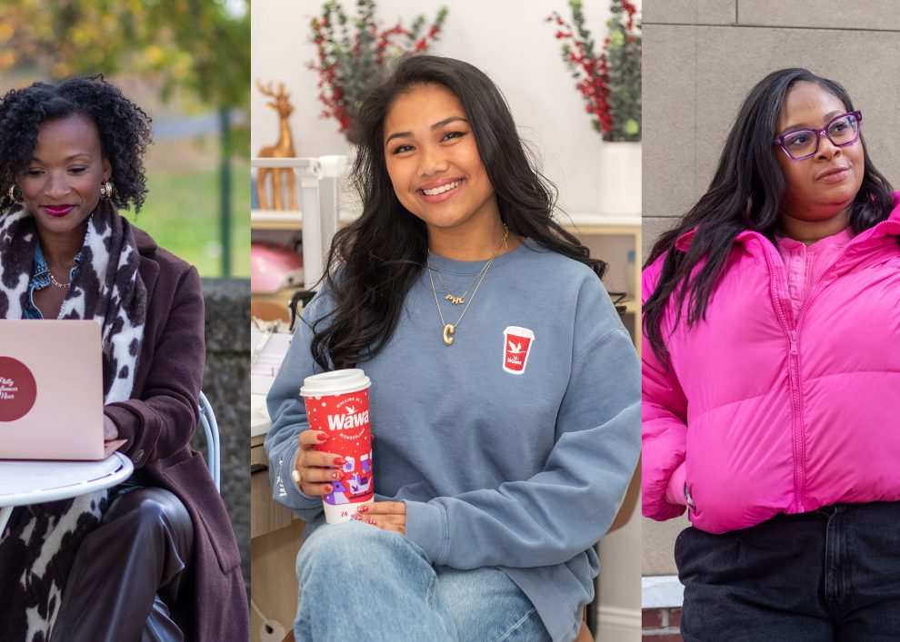 Creators Davida Janae (@phillyinfluencermixer), Candice Nguyen (@tropicalcandice) and Cierra Williams (@cierralikeseggs) (Madasyn Andrews for Technical.ly and Metro Philly)