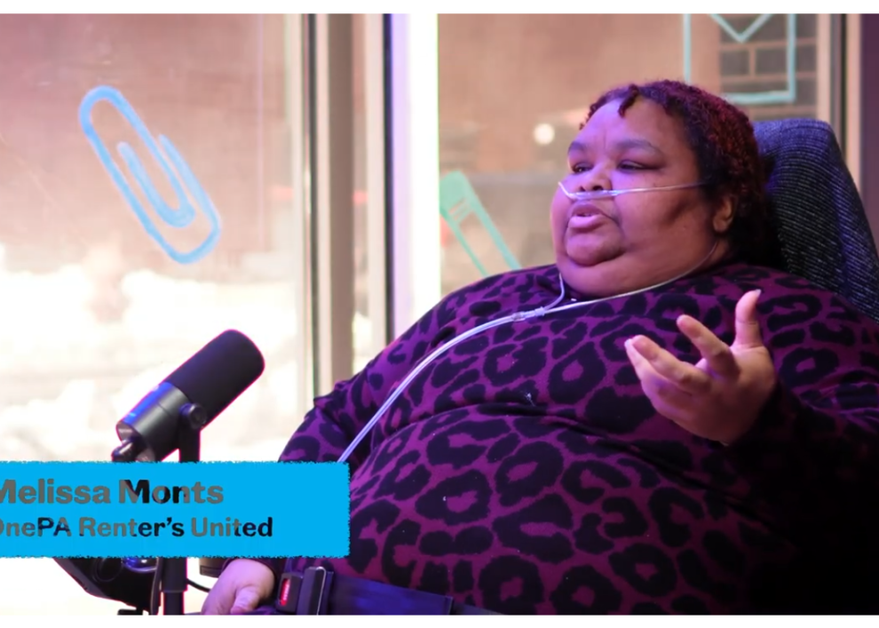 Melissa Monts of One PA Renters United speaks on an episode of "Philly Unpacked" produced by PhillyCAM.