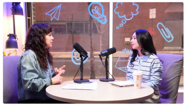 Jordana Rubenstein and Nemesis Mora talk during an episode of Philly Unpacked from PhillyCAM.