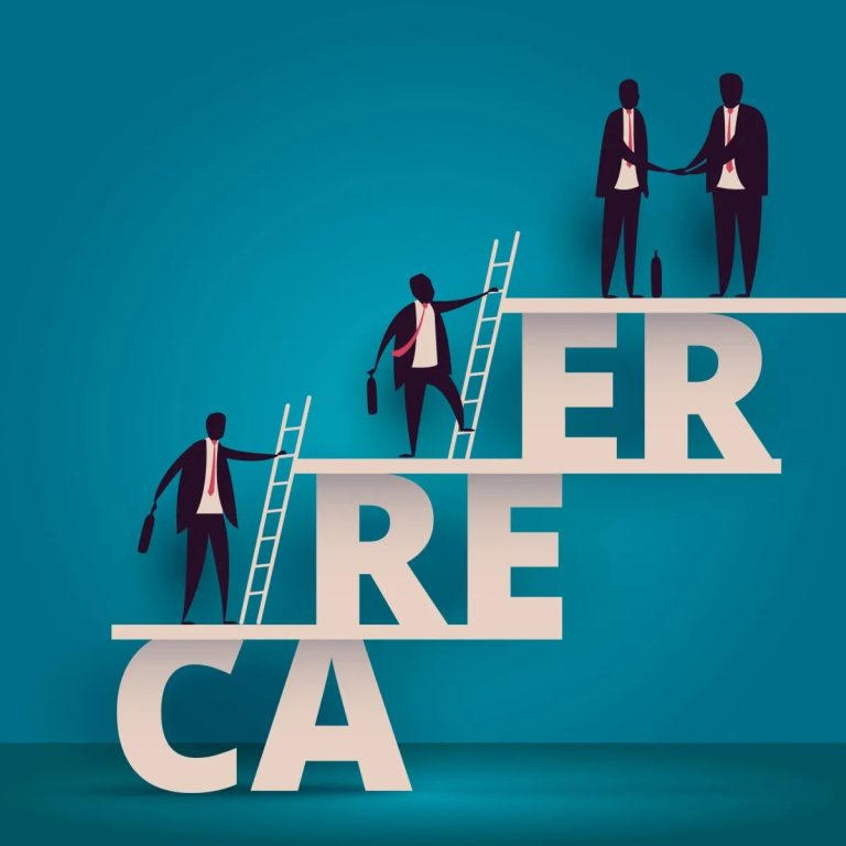 A stock image representing career ladder.