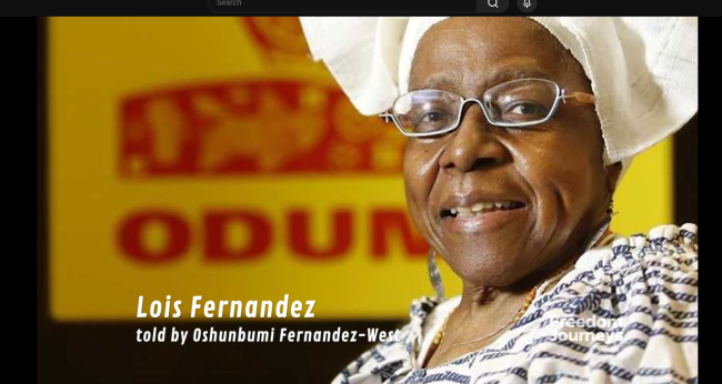 A photo of Lois Fernandez, the founder of Philadelphia's Odunde Festival.