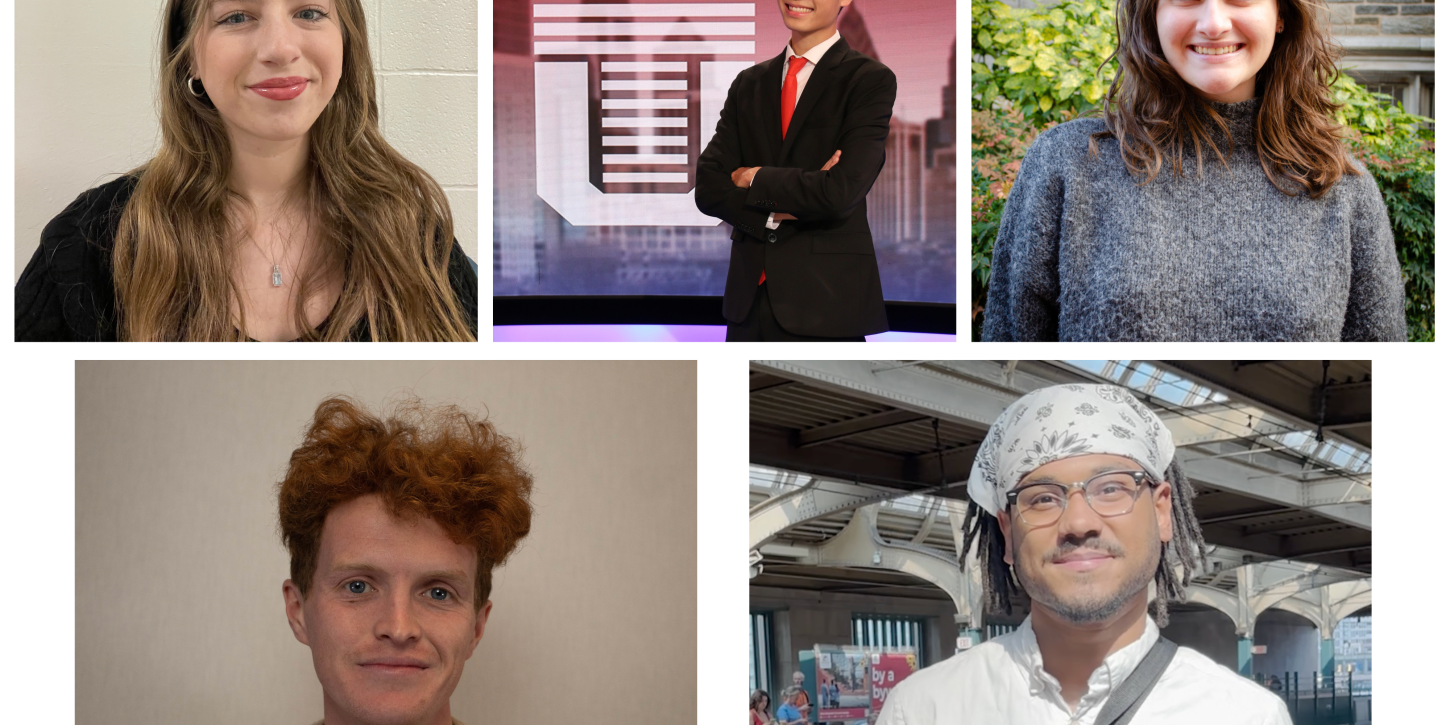 A photo collage of the five students in the PJC Reporting Corps in fall 2026.